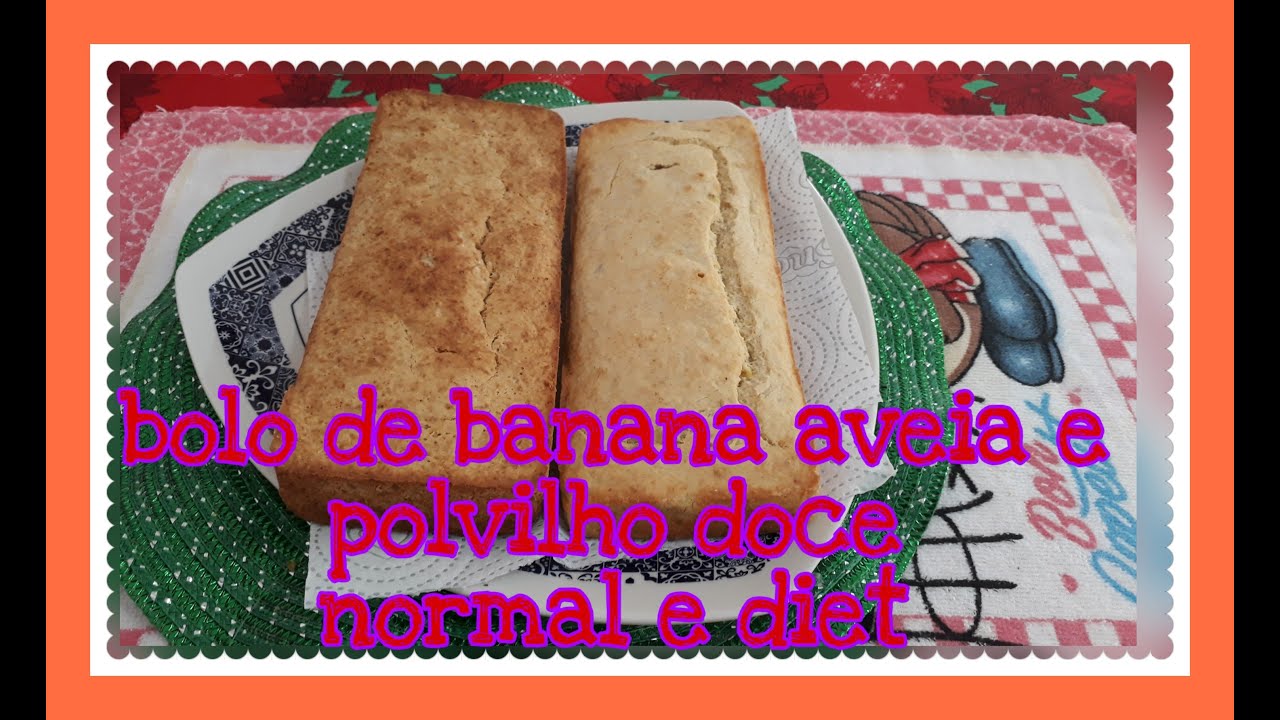 Watch Now Bolo de banana com aveia e polvilho doce Bolo de banana com aveia e polvilho doce