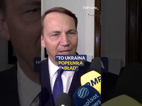 Sikorski: Ukraina popełniła błąd i oczekujemy, że go naprawi #polityka #polska #ukraina #shorts