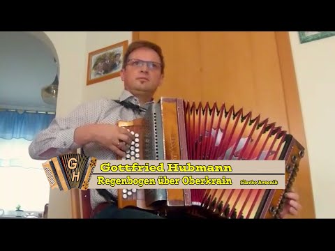 Gottfried Hubmann - Regenbogen über Oberkrain von Slavko Avsenik