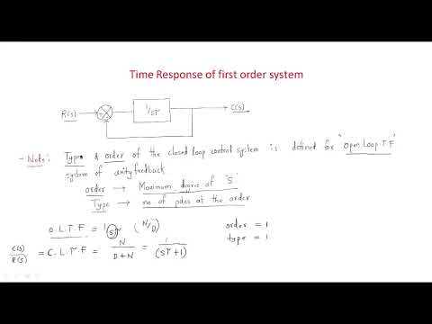 1st Order System | Time Response | Control Systems | Lec 14