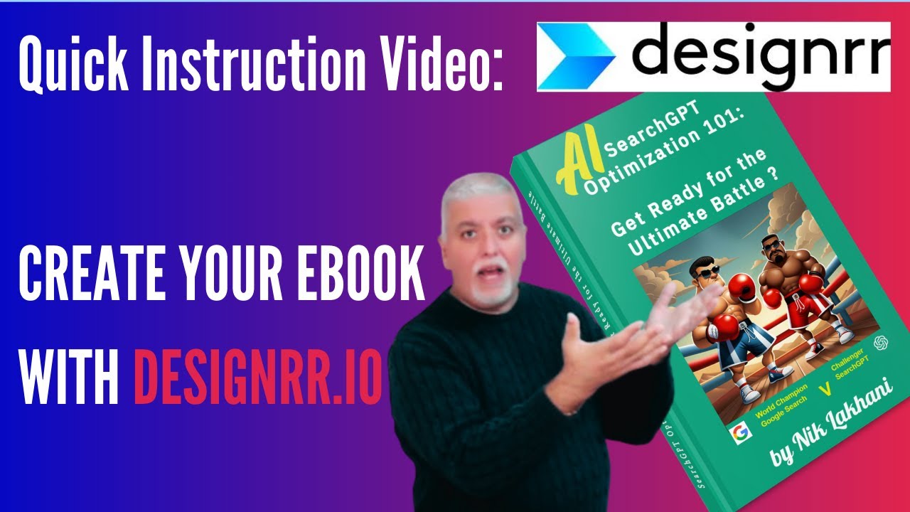 Quick Instruction Video:  CREATE YOUR EBOOK WITH DESIGNRR.IO