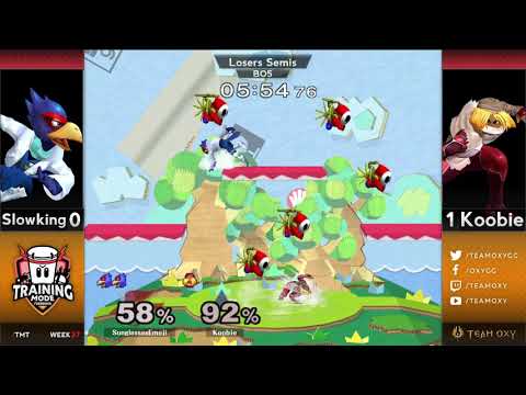 Training Mode Tournaments EC #37 Koobie (Sheik) vs. Slowking (Falco) - Losers Semis SSBM