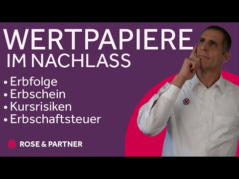 Wertpapiere (ver)erben – das Depot im Nachlass (1 Minute)