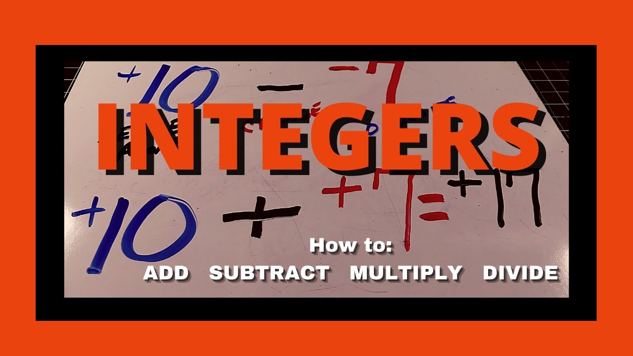 Integers. How to Add, Subtract, Multiply and Divide Integers.