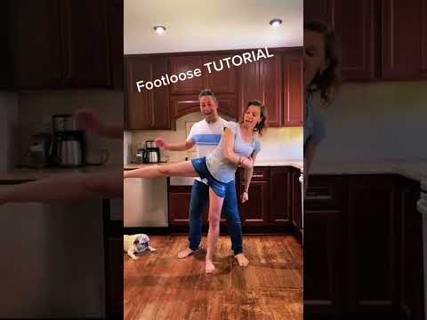 Dance lift tutorial from the “footloose” challenge! 🦶 #shorts