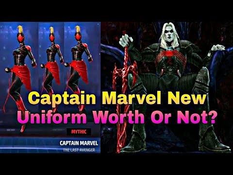 Captain Marvel New Uniform Review And WBL Knull Test | CM New Uniform Worth? - Marvel Future Fight
