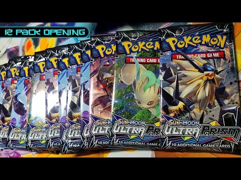 OPENING 12 AWESOME BOOSTER PACKS OF POKEMON SUN & MOON ULTRA PRISM