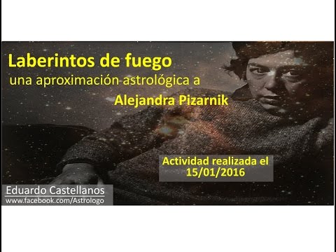 Aproximación astrológica a Alejandra Pizarnik (charla del 15-1-2016)