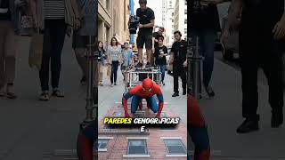 COMO FOI GRAVADO AS CENAS DO FILME HOMEM ARANHA! #viralvideo #shorts #youtubeshorts #video