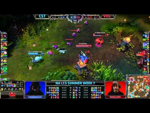 ZionSpartan (Elise) fails horribly trying to kill ManCloud (TF)  || NA LCS Summer split 2013 W7D1