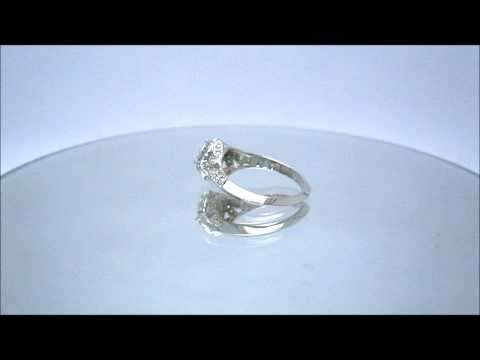 ROUND CUT DIAMOND ENGAGEMENT RING ANTIQUE DECO 1.55CTW - KNR INC - 231