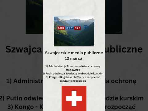 Szwajcarskie media publiczne 12 marca