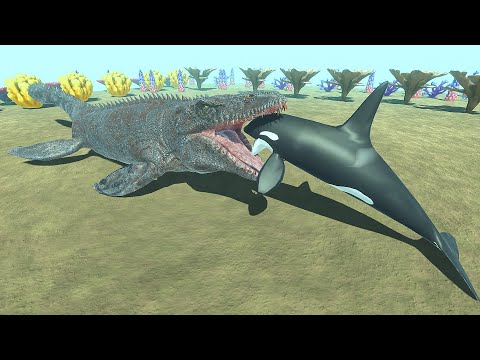 NEW UPDATE : Mosasaurus VS All Units Units - Animal revolt Battle Simulator