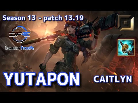 【KRサーバー/M1】DFM Yutapon ケイトリン(Caitlyn) VS ジン(Jhin) BOT - Patch13.19 KR Ranked【LoL】