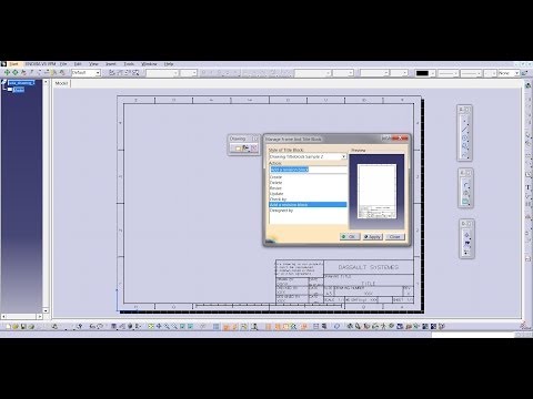 Catia V5 Drafting Tutorial | Create Sample Frame And Title Block Automatic