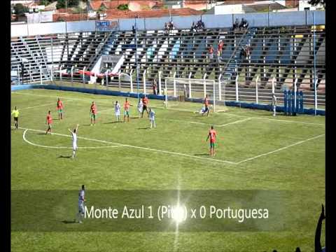 Gol Monte Azul x Portuguesa