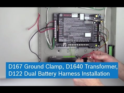Bosch D167 Ground Clamp, D1640 Transformer, D122 Dual Battery Harness Installation