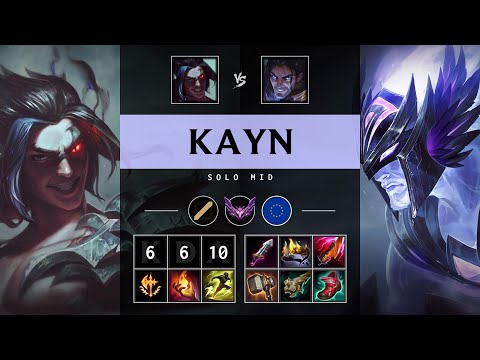 Kayn Mid vs Sylas - EUW Master Patch 25.18
