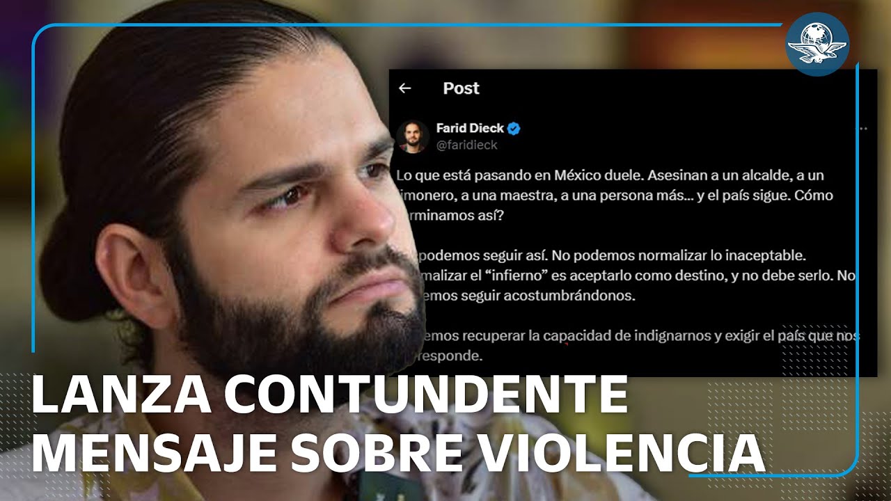 Él es Farid Dieck, influencer que se pronunció tras el asesinato de Carlos Manzo, alcalde de Uruapan