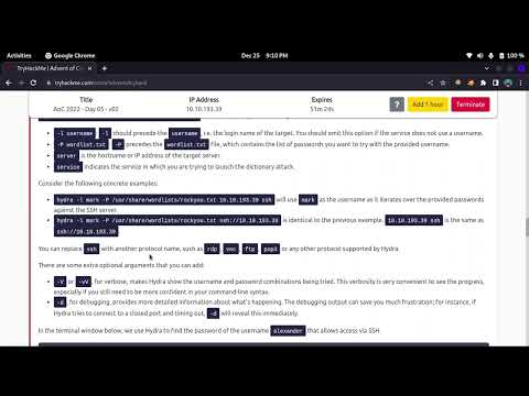 TryHackMe - Task 10  [Day 5] Brute-Forcing - He knows when you're awake - Advent of Cyber 2022