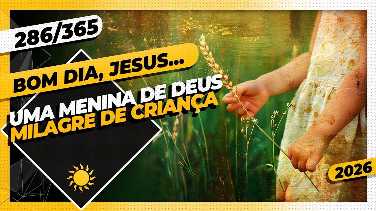 UMA MENINA DE DEUS: MILAGRE DE CRIANÇA - Bom dia, Jesus! 286/365 (2026)