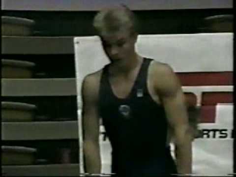 1987 World Sports Acro Champs. Sergei Ivanov tumbling