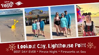 Disney Cruise Line Vlog | Disney Fantasy Very Merrytime Cruise 2025 | Lookout Cay, Lighthouse Point