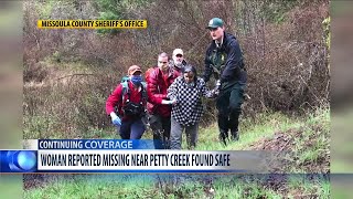 Woman reported missing near Missoula found safe