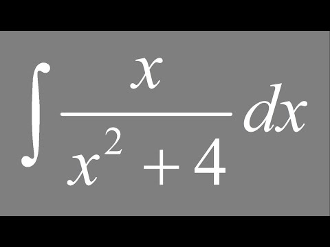 Integral of x/(x^2 + 4) dx