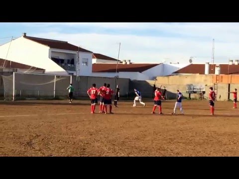 Gran parada de penalti por Dani Manito ATLÉTICO PUEBLONUEVO B 3 - CD BARBAÑO 1 (31/01/16)