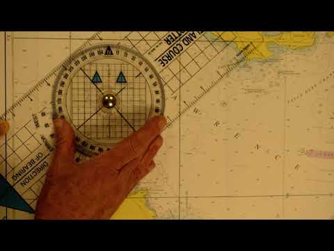 finding a bearing & distance using a Portland Plotter