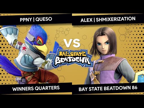Bay State Beatdown 86 - PPNY | Queso (Falco) vs Alex | Shmixerization (Hero) - Winners Quarters