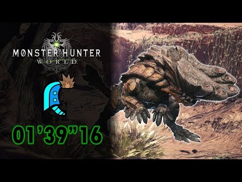 MHW | HR Barroth 01'39'16 Great Sword Solo (TA wiki rules)