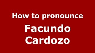 How to pronounce Facundo Cardozo
