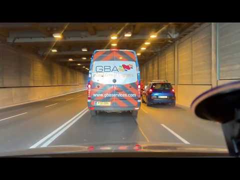 Morning traffic in Vienna Ride from Westbahnhof to Airport