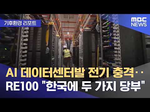 AI 데이터센터발 전기 충격.. RE100 한국에 두 가지 당부