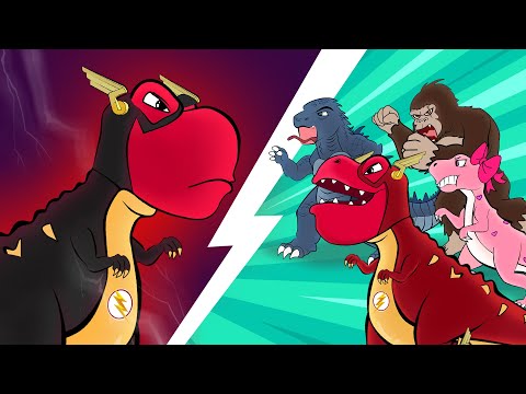 [Jurassic Super Heroes] The Flash T-Rex VS Reverse Flash T-Rex - The Villain Appears | GTK Animation