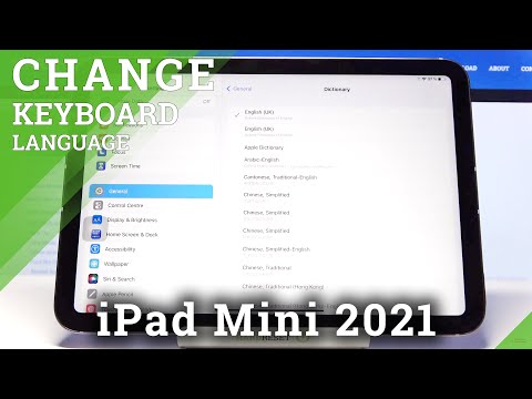 How to Change Keyboard Dictionary on APPLE iPad Mini 2021 - Manage Input Languages
