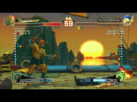 SSF4 AE: YHCmochi (Dhalsim) vs Linen (Yun) - Ranked Match (720p HD)