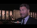 EDDIE HEARN "EVERYONE KNOWS THE TRUTH! WILDER DOESNT WANT THE JOSHUA FIGHT!"