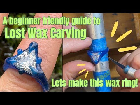 I talk you through Lost wax carving! Make a gemstone claw prong ring with me from start to finish