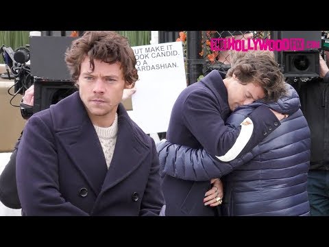 Harry Styles From One Direction & James Corden Share An Emotional Hug While Filming 11.20.19