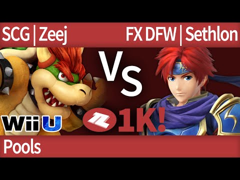 TLOC $1K Smash 4 - SCG | Zeej (Bowser) vs FX DFW | Sethlon (Roy) - Pools