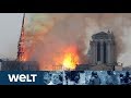 KATASTROPHE IN PARIS: Kathedrale Von Notre-Dame Brennt Lichterloh