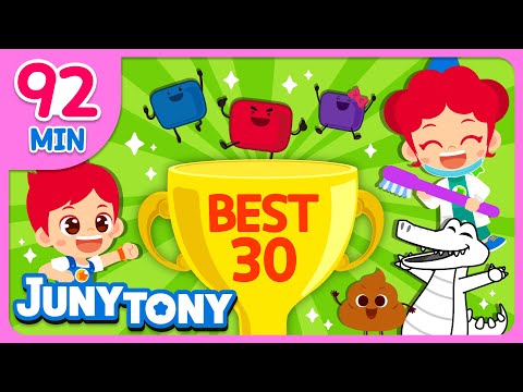 🏆 𝘽𝙀𝙎𝙏 30 Songs Compilation | 🦷Dentist, 🌈Find My Color +More | Best Kids Songs | JunyTony