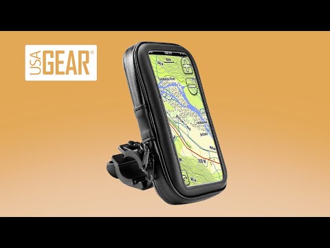  USA Gear Waterproof Motorcycle Phone Mount - Handlebar GPS Bike  Phone Holder with 360 Degree Viewing - Compatible with Garmin Drive,  DriveSmart, Zumo, Tomtom Go Comfort, and More 6.75 Inch GPS : Electronics