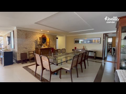 Apto com 3 suítes + DCE, 320m², à venda no Cabo Branco, João Pessoa/PB