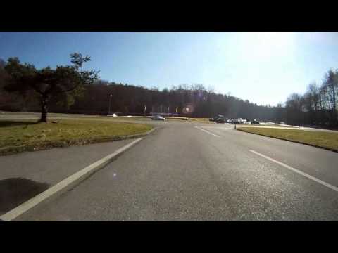 Slalom Solitude MSC Stuttgart BMW 318 IS Bordstein