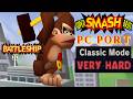 Super Smash Bros PC Port Classic Mode Gameplay With Donkey Kong