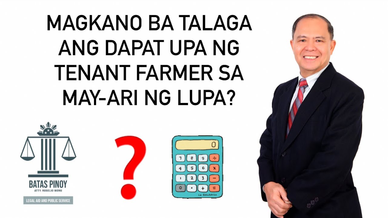 Putar video MAGKANO BA DAPAT ANG UPA NG TENANT FARMER SA LUPANG SINASAKA ANONG RIGHTS NG LAND OWNERS sekarang MAGKANO BA DAPAT ANG UPA NG TENANT FARMER SA LUPANG SINASAKA ANONG RIGHTS NG LAND OWNERS